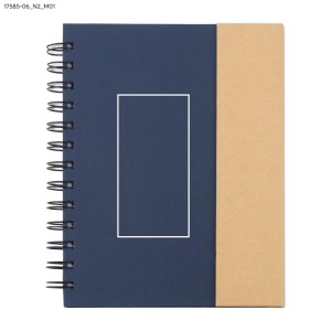 Carnet B6 MAGO bleu marine personnalisé tampographie | Apothiclick