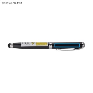 Stylet QUATRO 4-en-1 noir personnalisé gravure | Apothiclick