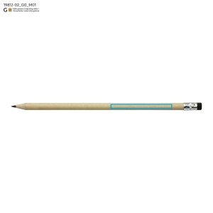 Crayon bois STUDENT noir HB avec gomme personnalisé | Apothiclick