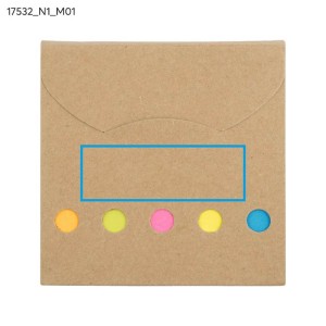 Mémos autocollants MIA beige personnalisés tampographie | Apothiclick