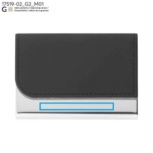 Porte-cartes TIVAT noir personnalisable gravure | Apothiclick
