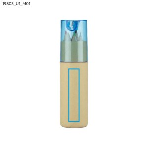 Crayons FARVE 6 couleurs tube personnalisé | Apothiclick