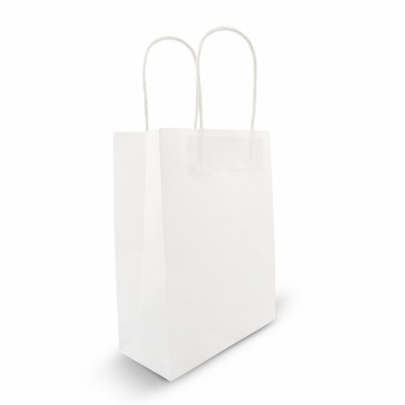 Sac en papier A4 blanc 100 g/m² – Poignées renforcées – 6 kg