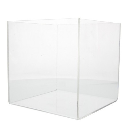 Boîte distributrice 15 × 15 × 10 cm  rectangulaire en acrylique –