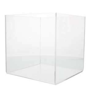 Boîte distributrice 30 × 30 × 15 cm rectangulaire en acrylique  30 × 30 × 15 cm