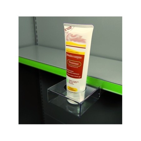 PRÉSENTOIR À TUBE POUR DEVANT DE TABLETTE RAYON