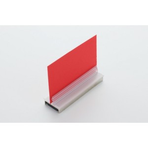 Grippeur T magnétique – PVC transparent – Aimant puissant (PLV jusqu’à 2 mm)