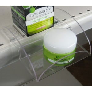 Tablette de devant de rayon – Présentoir produit en PET transparent