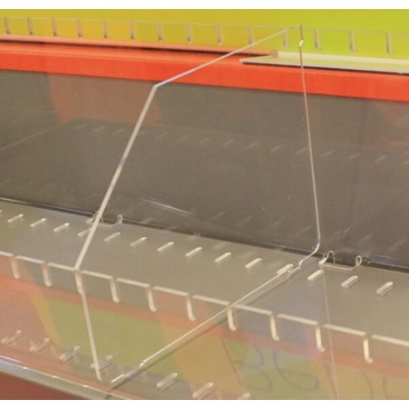 Séparateur pour bac à séparateurs modulables – Plexi transparent (modèle déposé) – À l’unité