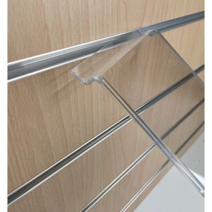 Porte-étiquette pour fond de lames – Rainure mobilier lamé – PET 1 mm ou Plexiglas 3 mm (sans étiquette)