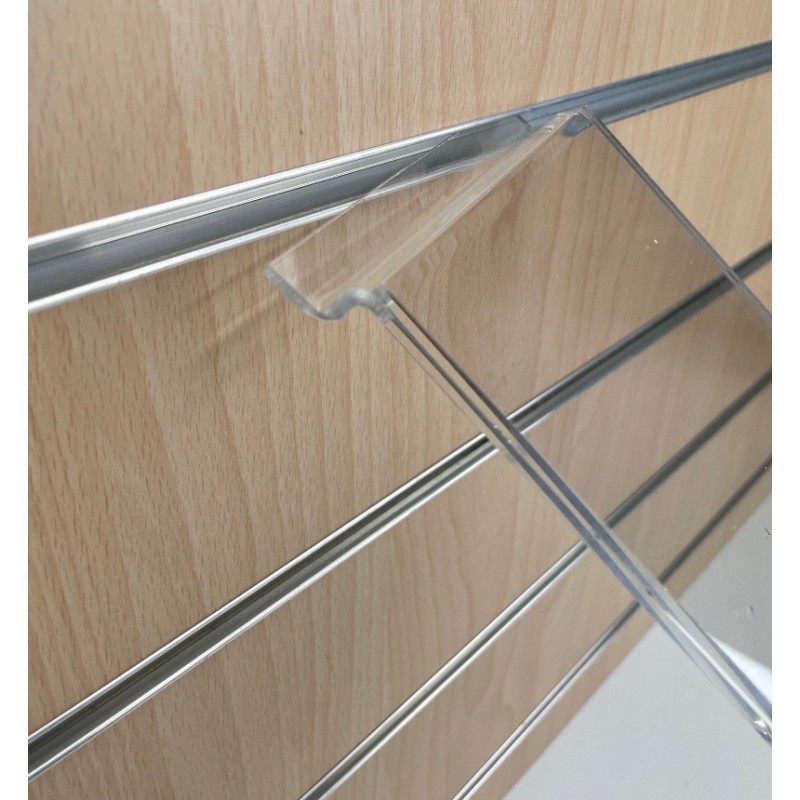 Porte-étiquette pour fond de lames – Rainure mobilier lamé – PET 1 mm ou Plexiglas 3 mm (sans étiquette)