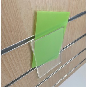 Porte-étiquette pour fond de lames – Rainure mobilier lamé – PET 1 mm ou Plexiglas 3 mm (sans étiquette)