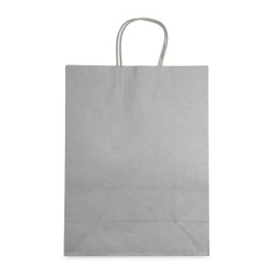 Sac cadeau papier FSC ZIBO – finition métallisée – poignées torsadées