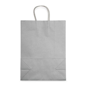 Sac cadeau papier FSC ZIBO – finition métallisée – poignées torsadées