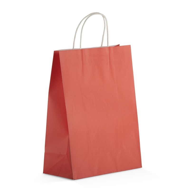 Sac cadeau papier FSC ZIBO – finition métallisée – poignées torsadées