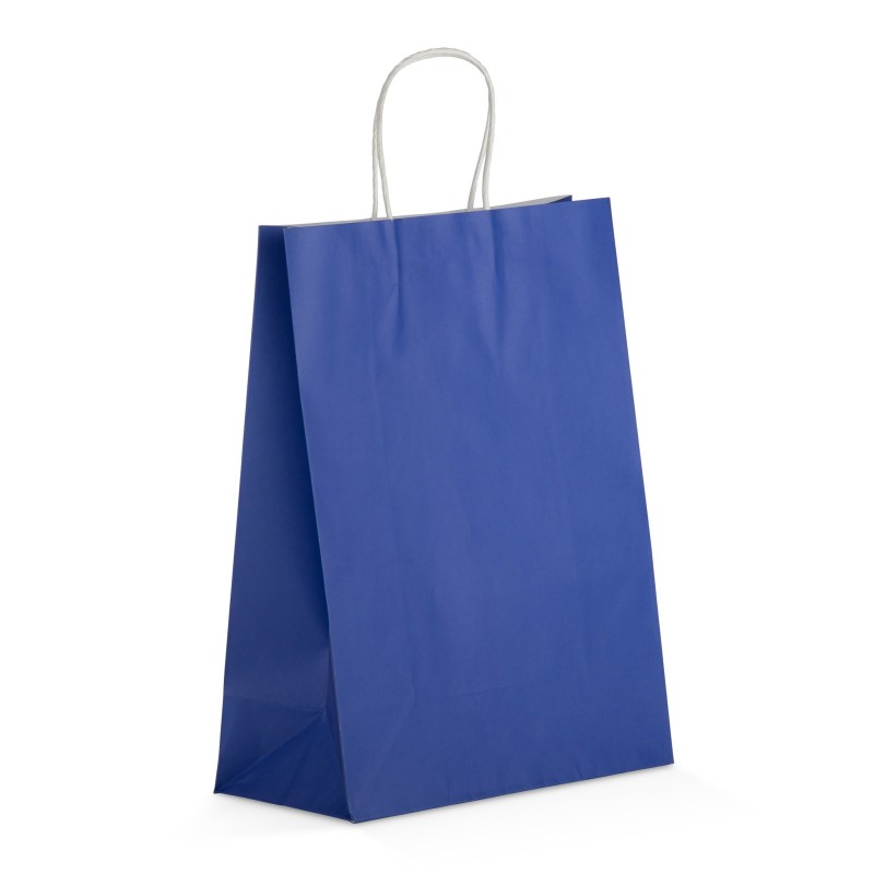 Sac cadeau papier FSC ZIBO – finition métallisée – poignées torsadées