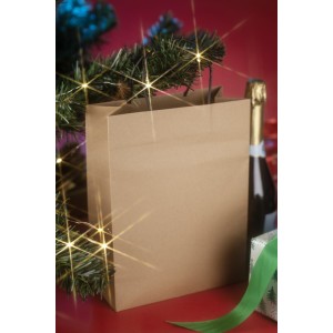 Sac papier kraft PAKLO grand format – 200 g – poignées torsadées noires