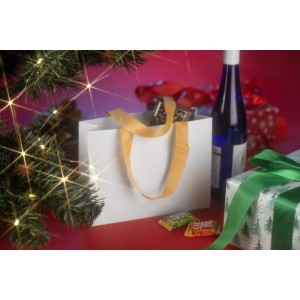 Sac cadeau premium DUNA moyen – papier épais + poignées toile – personnalisable