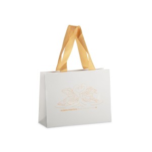 Sac cadeau premium DUNA moyen – papier épais + poignées toile – personnalisable