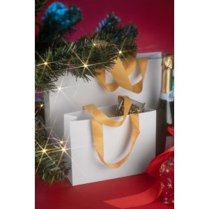 Sac cadeau premium DUNA grand format – papier rigide + poignées ruban tissu – personnalisable