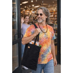 Sac CORDELLA style velours côtelé noir– look vintage – porté épaule – écusson logo