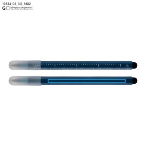 Crayon éternel DRAWI avec règle – mécanisme coulissant (15 cm)