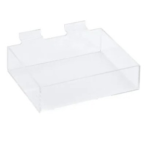 Présentoir plexi pour panneau rainuré – 15 x 10 x 3 cm