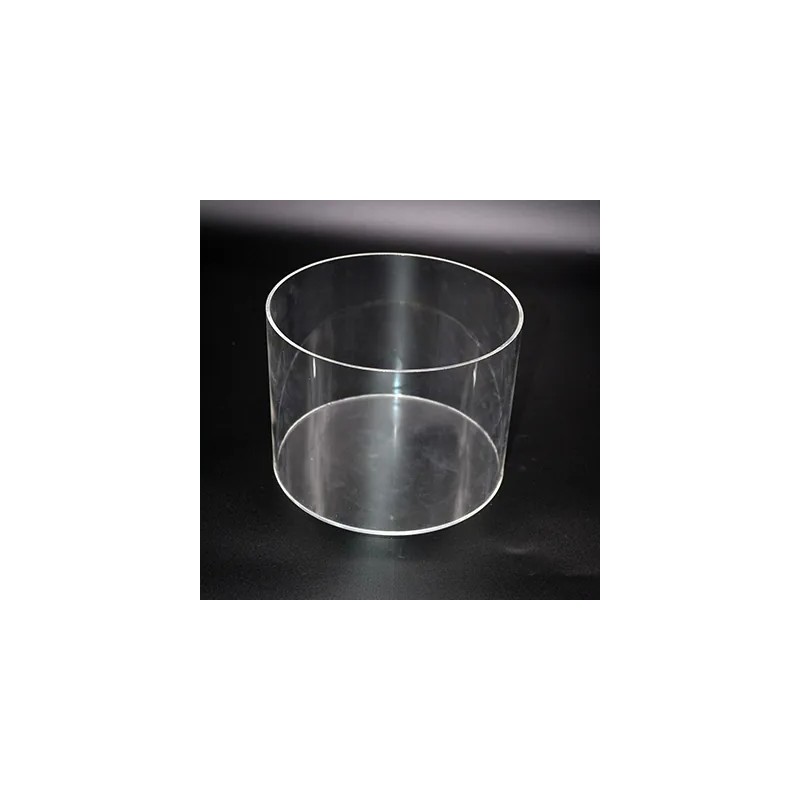 Bac de présentation rond en PMMA – Ø 20 x H 20 cm – Transparent