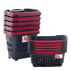 Panier libre-service  – 34 L sur roulettes