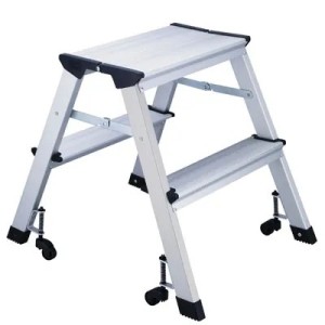 Marchepied mobile pliant 2 niveaux – Aluminium