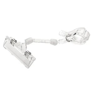 Supports PLV articulés avec pince – transparent (lot de 10)