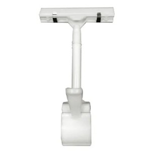 Support PLV articulé avec pince – blanc (lot de 5)