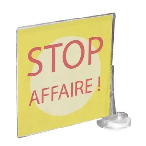 Stop rayon aimanté – transparent (lot de 5)