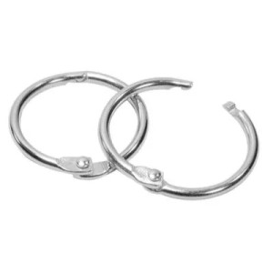Anneaux  métal chromé – Ø 32 mm (lot de 20)