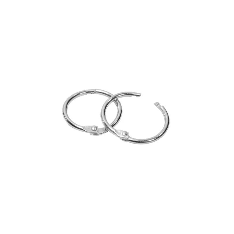Anneaux  métal chromé – Ø 32 mm (lot de 20)