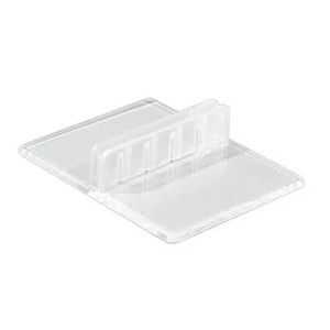 Support affichette droit à poser – transparent (lot de 20)