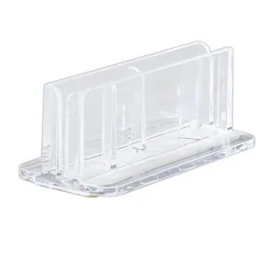 Support affichette droit adhésif – transparent (lot de 20)
