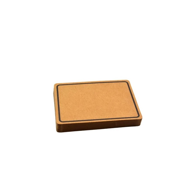 Étiquettes 8 x 6 cm kraft indélébiles liseré noir Pqt de 100
