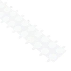 Pastilles adhésives double face en PET – adhérence forte/faible 10 mm | 5000 pcs