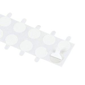 Pastilles adhésives double face en PET – adhérence forte/faible 10 mm | 5000 pcs