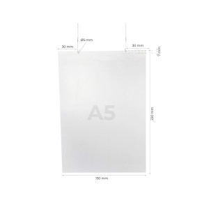 Pochette PVC antireflet à suspendre – Format A5 OU A4 vertical