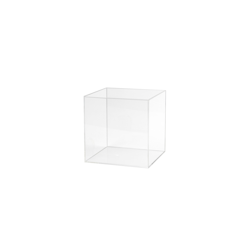 Cube plexiglas transparent – 200 x 200 x 200 mm