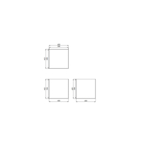 Cube plexiglas transparent – 400 x 400 x 400 mm