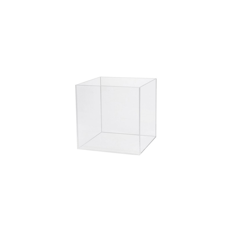 Cube plexiglas transparent – 500 x 500 x 500 mm