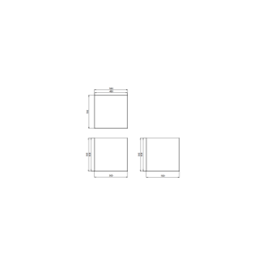 Cube plexiglas transparent – 500 x 500 x 500 mm