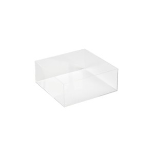 Boîte plexiglas transparente 250 × 250 × 100 mm