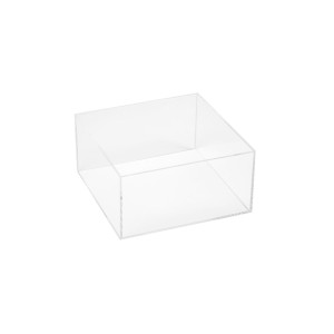 Boîte plexiglas transparente 258 × 258 × 150 mm