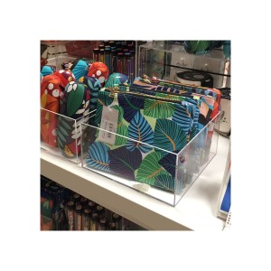 Boîte plexiglas transparente 258 × 258 × 150 mm