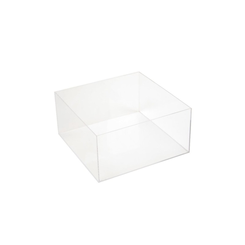 Boîte plexiglas transparente 300 × 300 × 150 mm