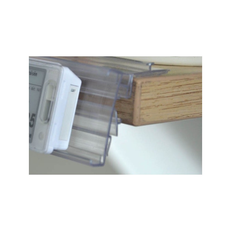 Profil Easyfix transparent pour étiquettes électroniques Pricer Hanshow – Lot de 25